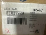 Bosch Fridge Compressor 11037989 Model Oem New In Box Shelf. Price: $275.00.