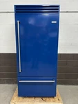 Bluestar BBB36R2 36" Refrigerator Oven Under Built-in Sapphire Finish Open. Price: $7500.00.