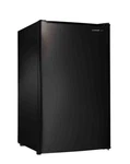 Tatung/triview Refrigerator, W/ Freezer, 3.5 Cu Ft, Black Open. Price: $309.99.