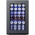 Simzlife 11 Single Zone Beverage And Wine Cooler 6 Bottles 24 Cans Black Open. Price: $89.99.