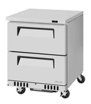 Turbo Air TUF-28SD-D2-FB-N 27" 1-SECTION Undercounter Freezer W/ Drawers, 6... New. Price: $4771.84.
