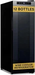 10" Wine Fridge For 12 Bottles Freestanding Cooler Refrigerator With Glas New. Price: $475.99.