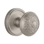 Grandeur Dummy Antique Satin Nickel Georgetown Rosette With Windsor Knob 822175 New. Price: $50.00.