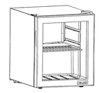 Newair Mini Beverage Fridge Glass Door Black With Removable Shelf, Fits 60 Cans. Price: $199.00.
