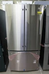 GNE25JYKFS 33" Stainless 24.7 Cu. Ft. French Door Refrigerator Nob #160164 Open. Price: $1099.00.