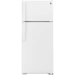 Ge 28 Inch Top Freezer Refrirator With 17.5 Cu. Ft. Capacity GTS18HGNRWW New. Price: $450.00.