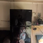 Frigidaire TAM18CSDDA Black Top-freezer Refrigerator Adjustable Shelves Used. Price: $300.00.