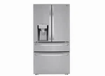 Lg 36" 4-DOOR French Cu. Ft. Smart Refrigerator LRMXS3006S Open. Price: $2499.99.