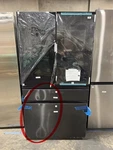 Samsung Bespoke RF29BB89008M 36 Inch Smart 4-DOOR French Refrigerator Open. Price: $3000.00.