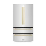Zline 36" New French Door Stainless Steel Refrigerator Bronze Hand RFMZ-36-FCB. Price: $4399.99.