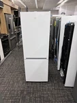 Beko BFBF2414WH 24" Freezer Bottom White Refrigerator Open. Price: $799.00.