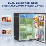 4.5 Cu Ft Mini With Freezer, Wheels, Small Fridge, Black New. Price: $199.99.
