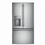 Profile 36" French Door Refrigerator With 27.8 Cu. Ft. Capacity - PFE28KYNFS Open. Price: $1999.99.