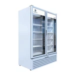 Beverage Air MT53-1W 54" White Refrigerated Glass Door Merchandiser Open Box New. Price: $2871.53.