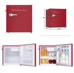 Red Retro Mini Fridge 1.6 Cu Ft Frigidaire Refrigerator Dorm Office Bedroom Bar New. Price: $159.93.