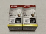 Brand New X2 Satco 40W Light Bulb For Appliances S3810 Clear. Price: $12.80.