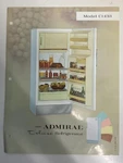 1960'S Admiral Duplex Refrigerator Freezer Fridge Model C1433 Vintage Print Used. Price: $6.50.