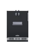 Summit Sbcfrtpcflhd 24"W 5.3 Cu. Ft. Built-in Double Tap Coffee Black New. Price: $2132.00.