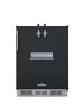 Summit Sbcfrtpcfada 24"W 5.3 Cu. Ft. Built-in Double Tap Coffee Black New. Price: $2238.00.