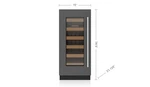 Sub-zero DEU1550W/R 15" Designer Undercounter Wine Storage Panel Ready Open. Price: $2960.00.