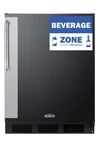 Summit FF67BZADA 24"W 5.5 Cu. Ft. Capacity Commercial Bar Cooler - Black New. Price: $1287.55.