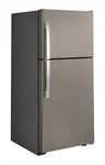 GE19.2 Cu. Ft. Top Freezer Refrigerator Slate, Fingerprint Resistant, Garage New. Price: $649.99.