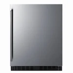 Summit 24" Stainless Steel Built-in Undercounter Refrigerator ASDS2413 Open. Price: $1200.00.