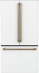 Cafe CWE23SP4MW2 36 Inch Counter Depth French Door Smart Refrigerator Open. Price: $2199.99.