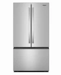 Whirlpool 36" Freestanding French Door Refrigerator 31 Cu. Ft. - WRFF3336SZ Open. Price: $1599.99.