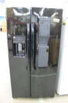 GSE25GGPBB 36" Black 25.3 Cu. Ft. Side By Refrigerator Nob #156681 Open. Price: $1349.00.