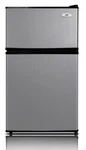 Sunpentown RF-314SS Refrigerator, 3.1 Cuft., Double Door, Stainless, Energy Star New. Price: $269.95.