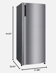 Lg Refrigerator 6.0 Cu. Ft. Single Door Platinum Silver LRONC0605V New. Price: $249.99.