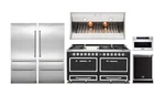 Viking Tuscany Kitchen With 7 Series Refrigeration & 66" Cast Black Range New. Price: $50828.00.