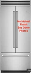 Bluestar 36" Red Built-in French Door Refrigerator BBBF361 Open. Price: $7695.00.