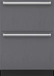 Sub-zero ID-24R 24" Integrated Double Drawer Smart Refrigerator (panel Ready) Open. Price: $4130.10.