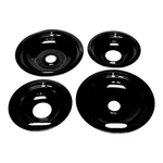 Range Stove Black Drip Pan Set 4 Pack For Whirlpool W10288051 Large Small New. Price: $21.53.