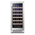 Yeego 15" Compressor 33 Bottles Wine Cooler Single Zone Freestanding/built-in Certified. Price: $285.99.