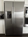36" Counter Depth 21.9 Cu. Ft. Side By Refrigerator - GZS22DSJSS Used. Price: $500.00.