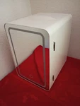 Kell Electronic K6101WH Portable Mini Fridge, Led Light, Cool/warm, White Used. Price: $13.00.
