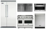 Viking Professional 48" Range And Refrigerator, Dishwasher, Hood, Microwave New. Price: $26860.00.