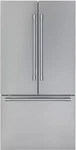 Thermador 36" Professional Series French Door Smart Refrigerator T36FT820NS Open. Price: $3499.00.