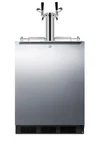 Summit SBC58BLBIADALOCK 24"W 5.5 Cu. Ft. Built-in Double Tap Stainless Steel New. Price: $2675.00.