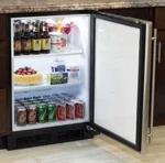 Marvel 24" Dynamic Cooling Led Lighting Built-in All Refrigerator ML24RAS1RS Open. Price: $1399.00.