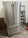 Kitchenaid 30" Freestanding 20 Cu. Ft. French Door Refrigerator - KRFF300ESS Used. Price: $999.00.