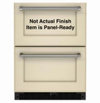 Kitchenaid 24" Panel-ready Undercounter Double-drawer Refrigerator KUDR204KPA Open. Price: $1950.00.