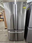 GWE19JYLFS 33" Stainless Cd French Door Refrigerator Nob #160640 Open. Price: $1299.00.