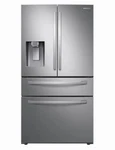 Samsung RF28R7201SR 36" 4 Door Cu. Ft. Smart Refrigerator Open. Price: $1699.99.