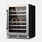 Whynter 24 Inch Built-ln Dual Zone 46 Bottle Stainless Steel Wine Fridge New. Price: $809.00.