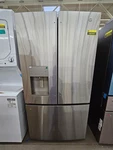 GFE26JYMFS 36" Stainless 25.7 Cu. Ft. French Door Refrigerator #160591 Used. Price: $999.00.