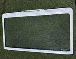 Samsung Refrigerator Crisper Cover Class Shelf DA97-00663M From Md# RF20HFENBBC Used. Price: $69.00.